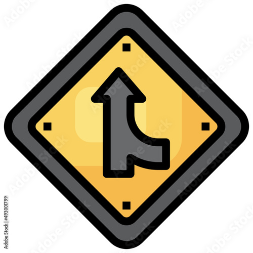 MERGING filled outline icon,linear,outline,graphic,illustration