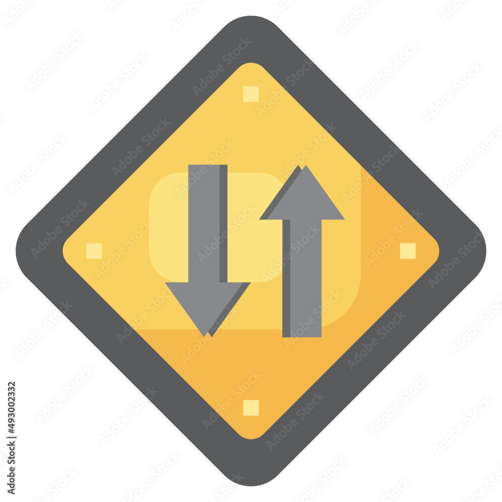 TWO WAYS flat icon,linear,outline,graphic,illustration TWO WAYS flat icon,linear,outline,graphic,illustration