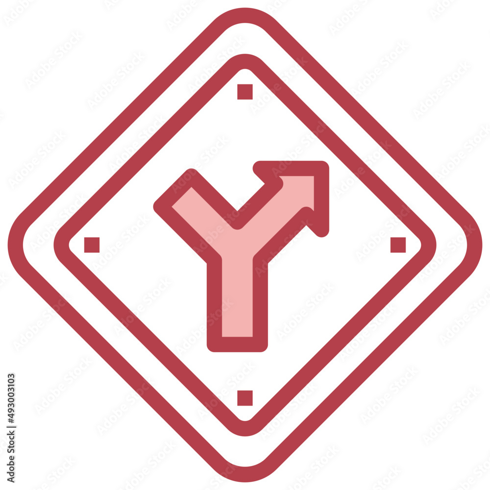 TURN RIGHT red line icon,linear,outline,graphic,illustration TURN RIGHT red line icon,linear,outline,graphic,illustration