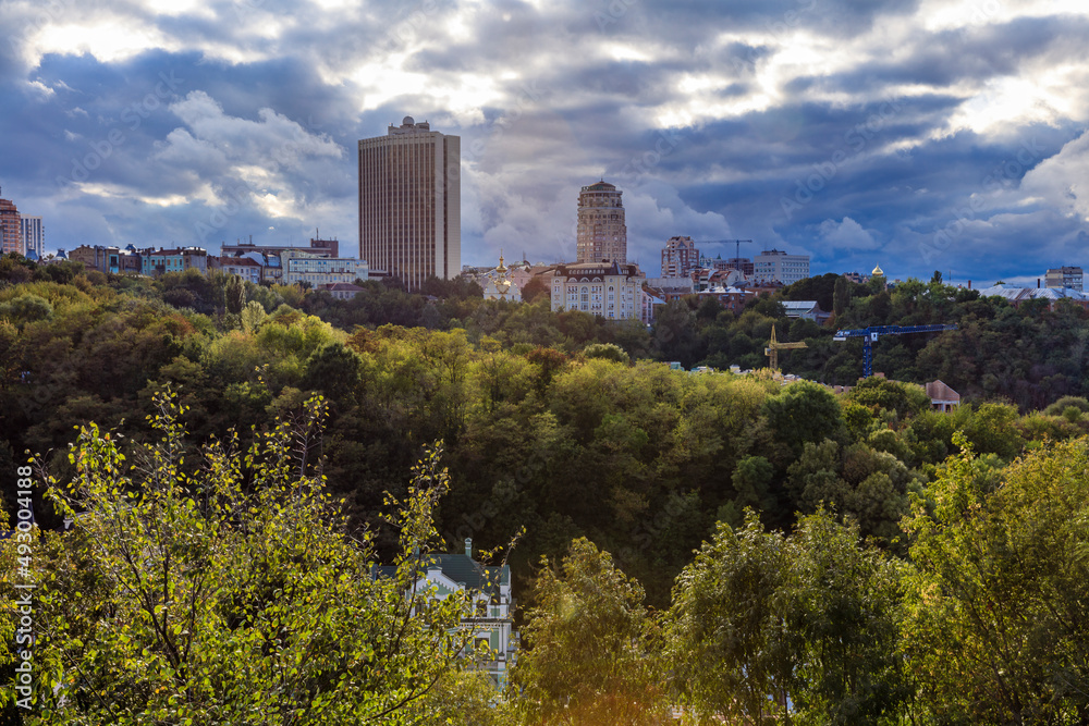 Fototapeta premium The city architecture of Kyiv Ukraine