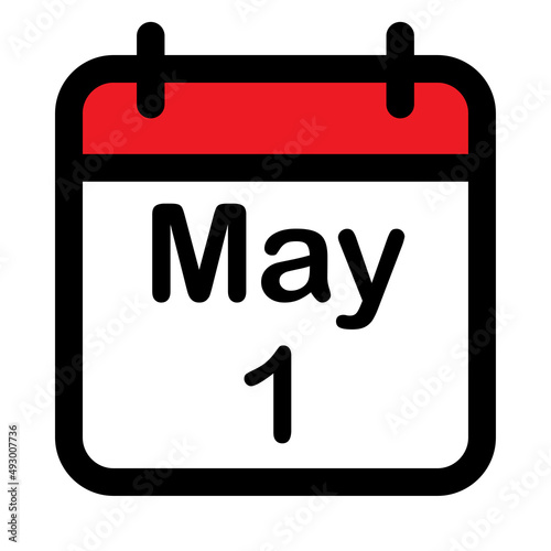 Calendar icon with first may