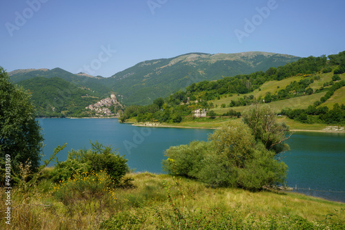 Turano lake, in Rieti province, Lazio, Italy