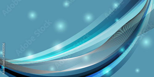 Modern blue background with light