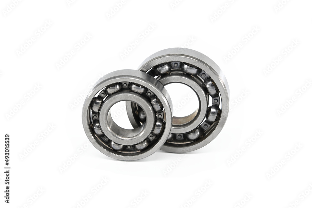 Close-up of tapered roller bearings or ball bearings Close-up of tapered roller bearings or ball bearings