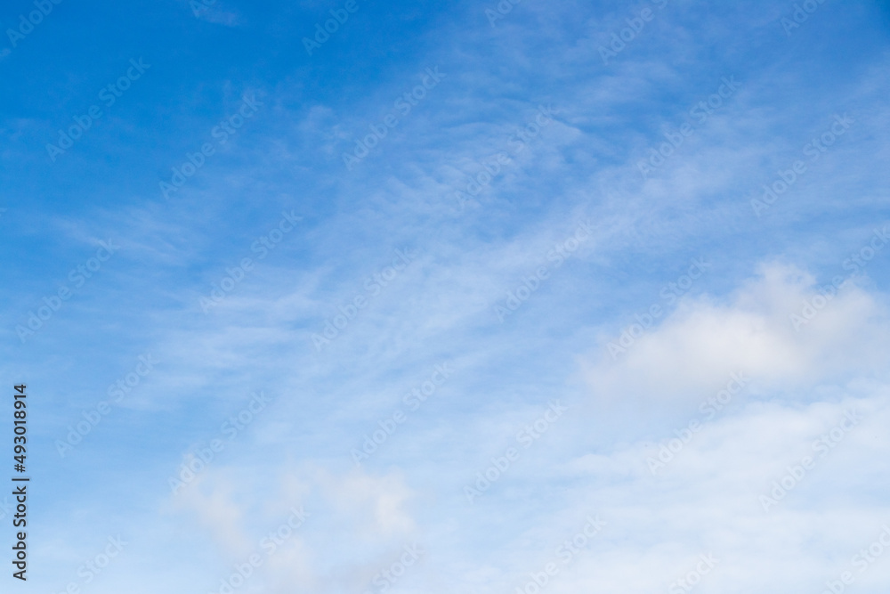 Clear blue color sky with white cloud background Clear blue color sky with white cloud background