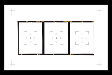 Bangkok, Thailand - January 25, 2022 : Kodak Medium format film strip collections frame.With black space.film camera. 