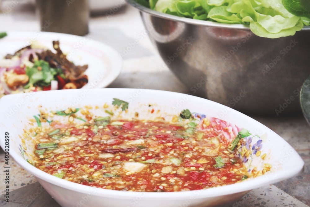 Fish sauce with red chili and lime Fish sauce with red chili and lime