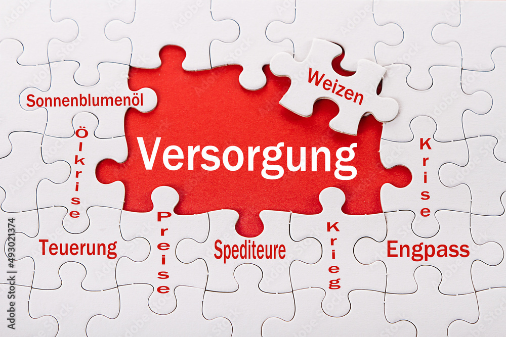 Fototapeta premium Versorgungskrise