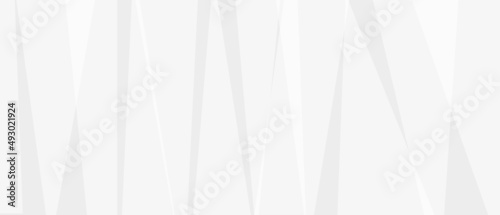 White background wide, neutral geometric wallpaper splash, abstract triangular mosaic. Minimal gray website template, light gradient design, vector illustration.