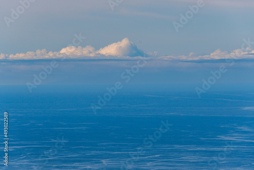 Mar y nubes en la isla de Tenerife