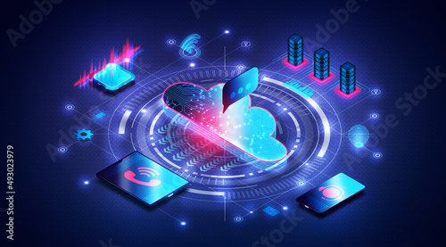 Communications Platform as a Service - CPaaS - 3D Illustration