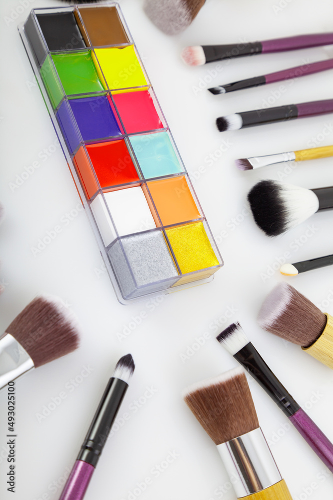 brushes and cosmetics