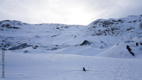 An icelantic glacier landscape