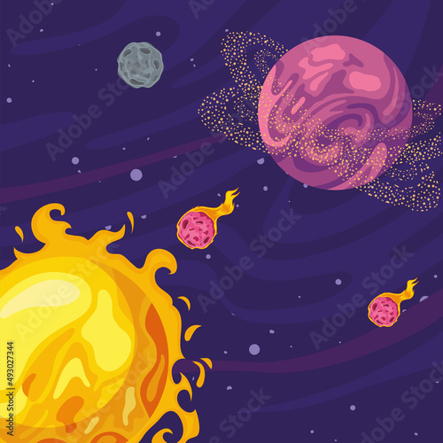 sun and planets