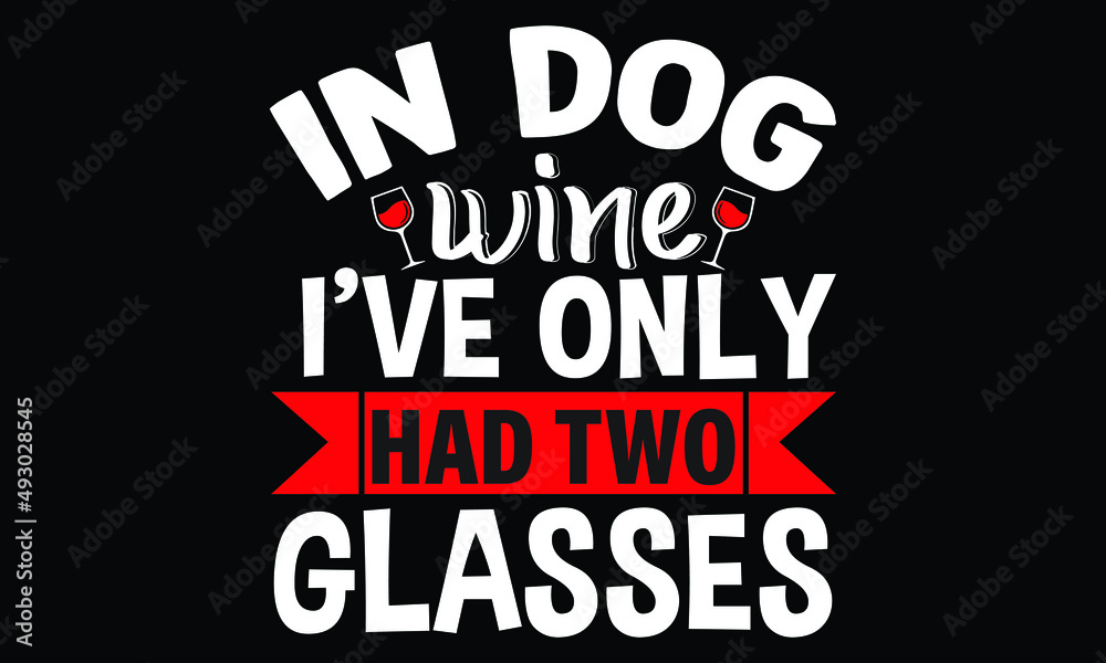Wine Typography T shirt Design Template