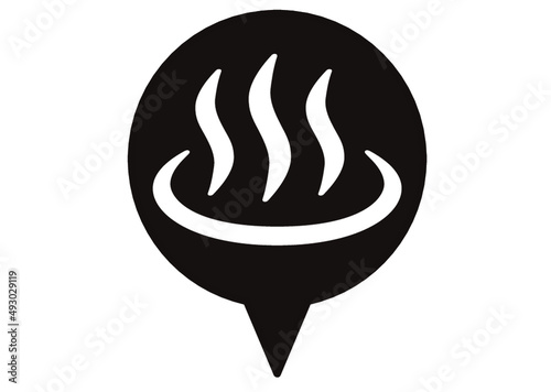 温泉, 湯, お風呂, お湯, 温泉マーク, 天然温泉, 露天温泉, 露天風呂, 入浴施設, ピクト, ピクトグラム, マーク, 温泉記号, デザイン, シンボル, アイコン, シンプル, 記号, 素材, 地図記号, 風呂, 入浴, 標識, 湯気