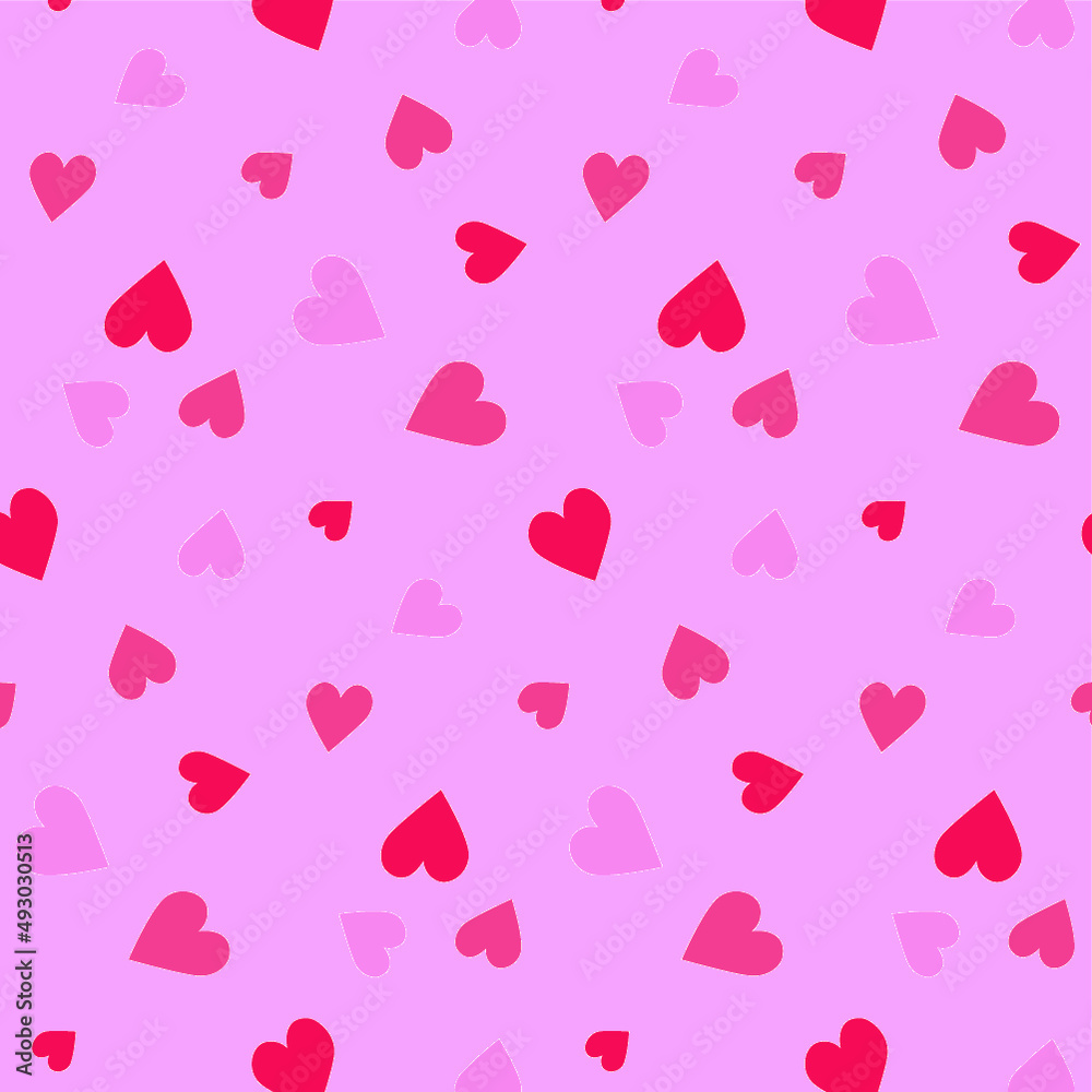seamless background pattern with hearts