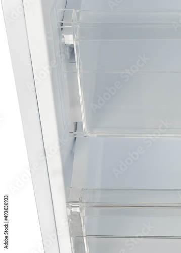 draw of freezer, refrigerator on the white background