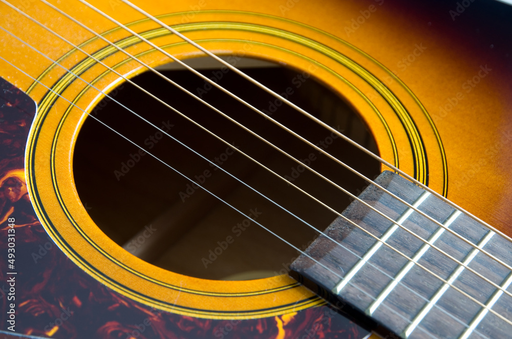Obraz premium Details of Accoustic Guitar Strings