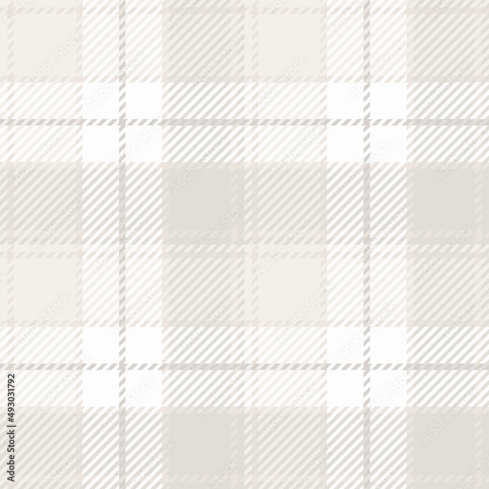 Farmhouse grey seamless plaid vector pattern. Gingham baby color checker background. Woven tweed all over print. 