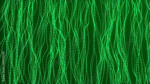 Digital Plexus background.Data technology and scientific illustration. Moving dots and lines network connection structures. 3d rendering. 4K