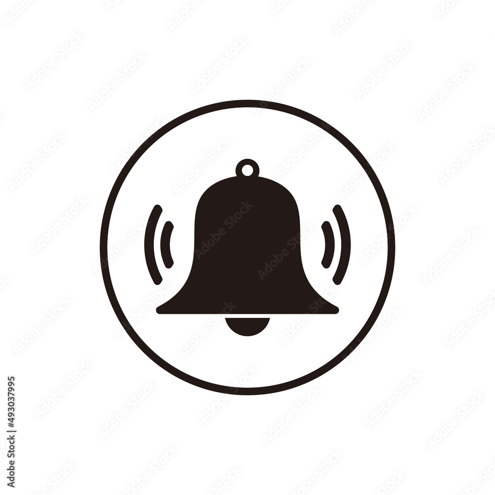 bell icon vector illustration sign isolated on white background bell icon vector illustration sign isolated on white background