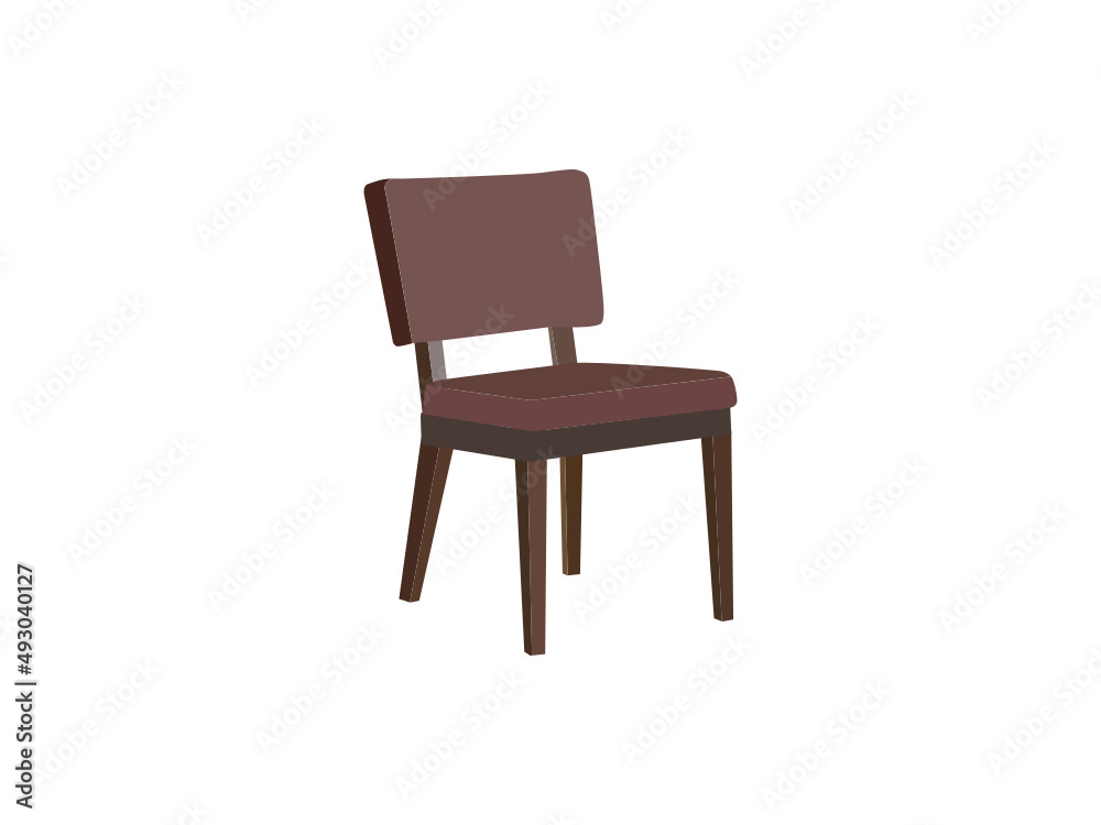 Professional Office chairs with casters. Desk height. White Modern round table with chairs  Vector. Mid Century Modern Lounge Chair stock illustration. Executive office chair furniture illustration.