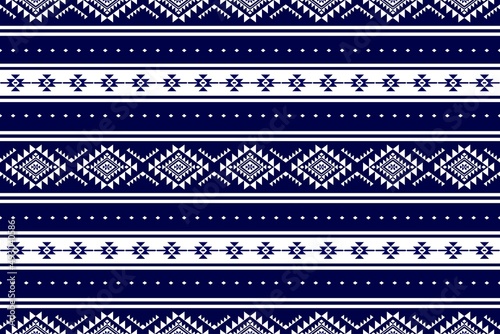 Geometric ethnic oriental seamless pattern traditional Design for background,carpet,wallpaper.clothing,wrapping,Batik fabric,Vector illustration.embroidery style - Sadu, sadou, sadow or sado