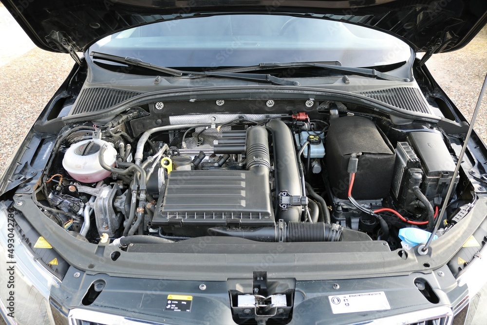 Photo of engine motor background.