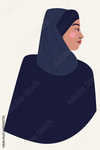 Muslim woman with hijab