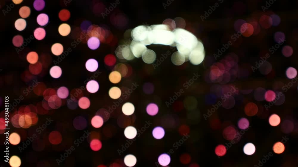 Luces de navidad desenfocadas.
