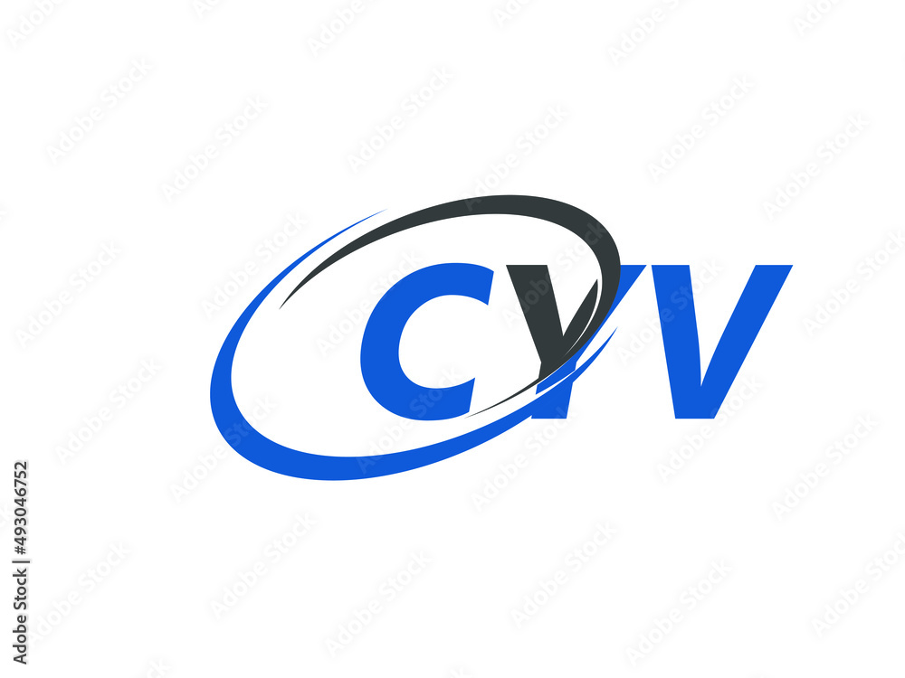 CYV letter creative modern elegant swoosh logo design CYV letter creative modern elegant swoosh logo design