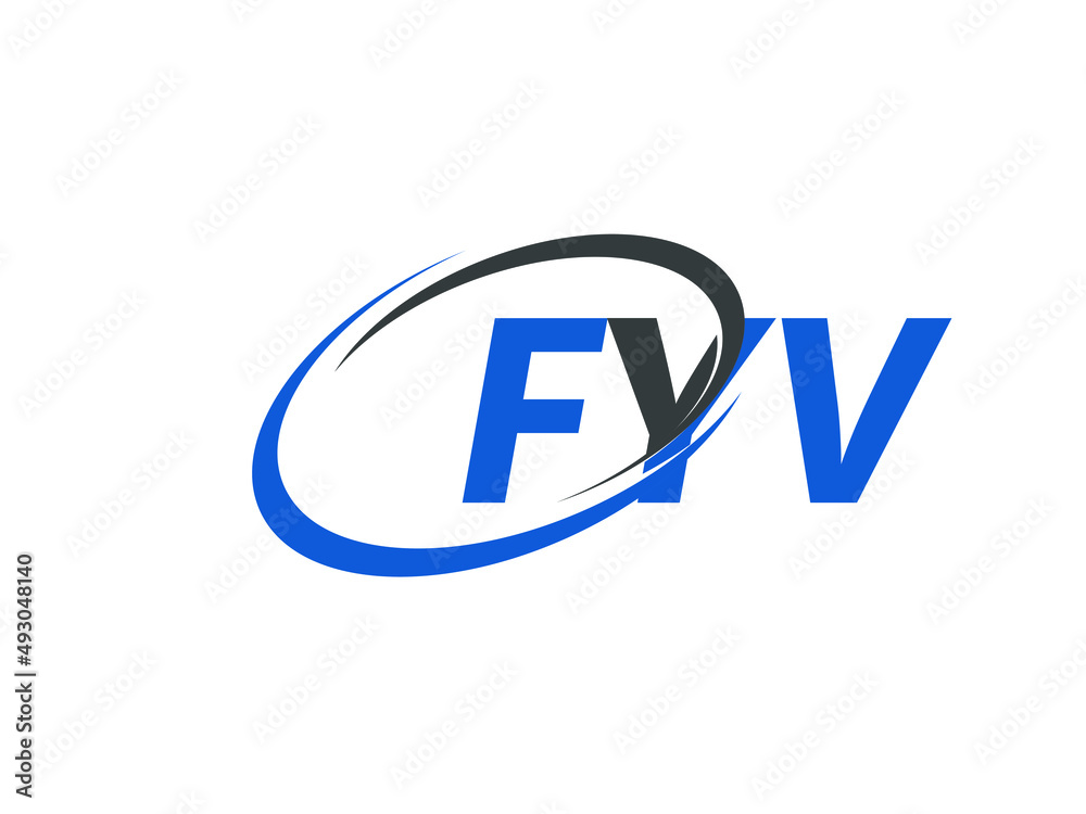 FYV letter creative modern elegant swoosh logo design FYV letter creative modern elegant swoosh logo design
