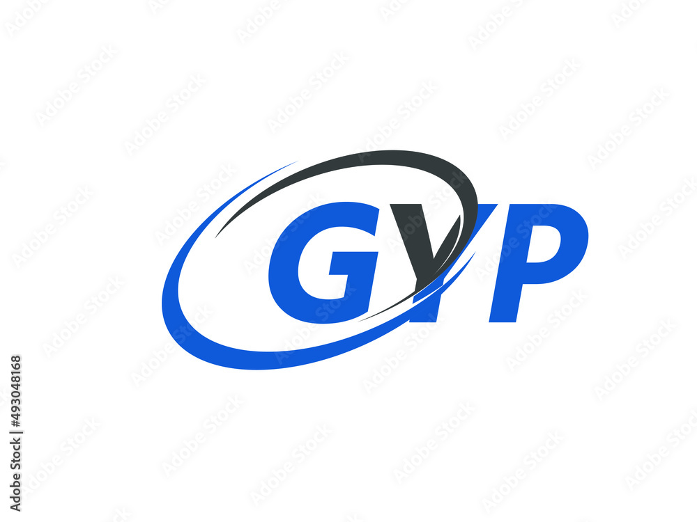 GYP letter creative modern elegant swoosh logo design GYP letter creative modern elegant swoosh logo design