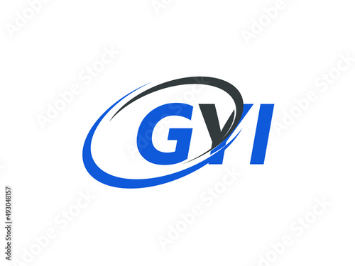 GYI letter creative modern elegant swoosh logo design photo