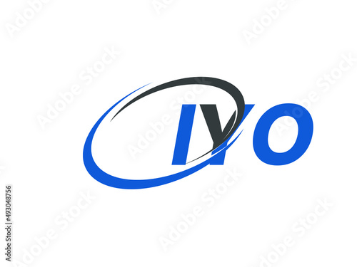 IYO letter creative modern elegant swoosh logo design photo