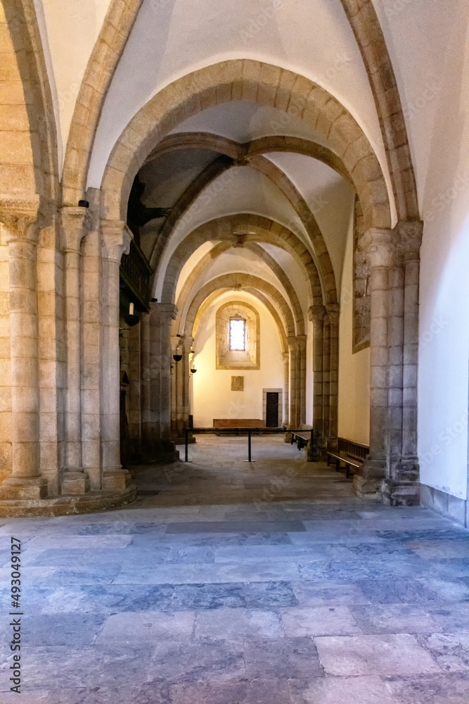 Fototapeta premium Detalles de la Catedral de Mondoñedo, Lugo, España 