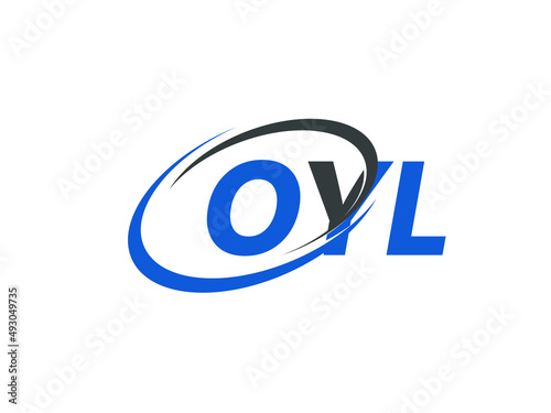 OYL letter creative modern elegant swoosh logo design