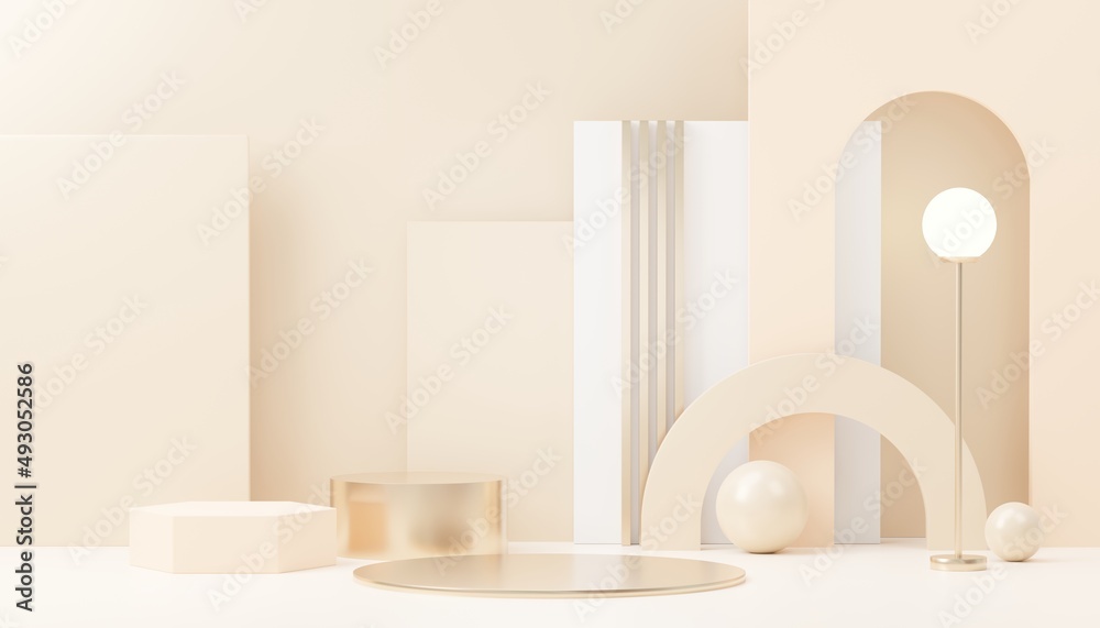 3d render abstract display podium platform for product presentation and advertising. Minimal scene backdrop with clean design. Vacant pedestal for mock up. Empty stage with pastel color for cosmetic. 3d render abstract display podium platform for product presentation and advertising. Minimal scene backdrop with clean design. Vacant pedestal for mock up. Empty stage with pastel color for cosmetic.