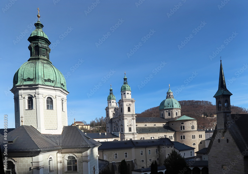 Die Kirchtürme der Stadt Salzburg - steeples of the City of Salzburg, Austria