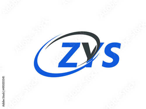 Free Download ZYS letter creative modern elegant swoosh logo design - GFXLoad