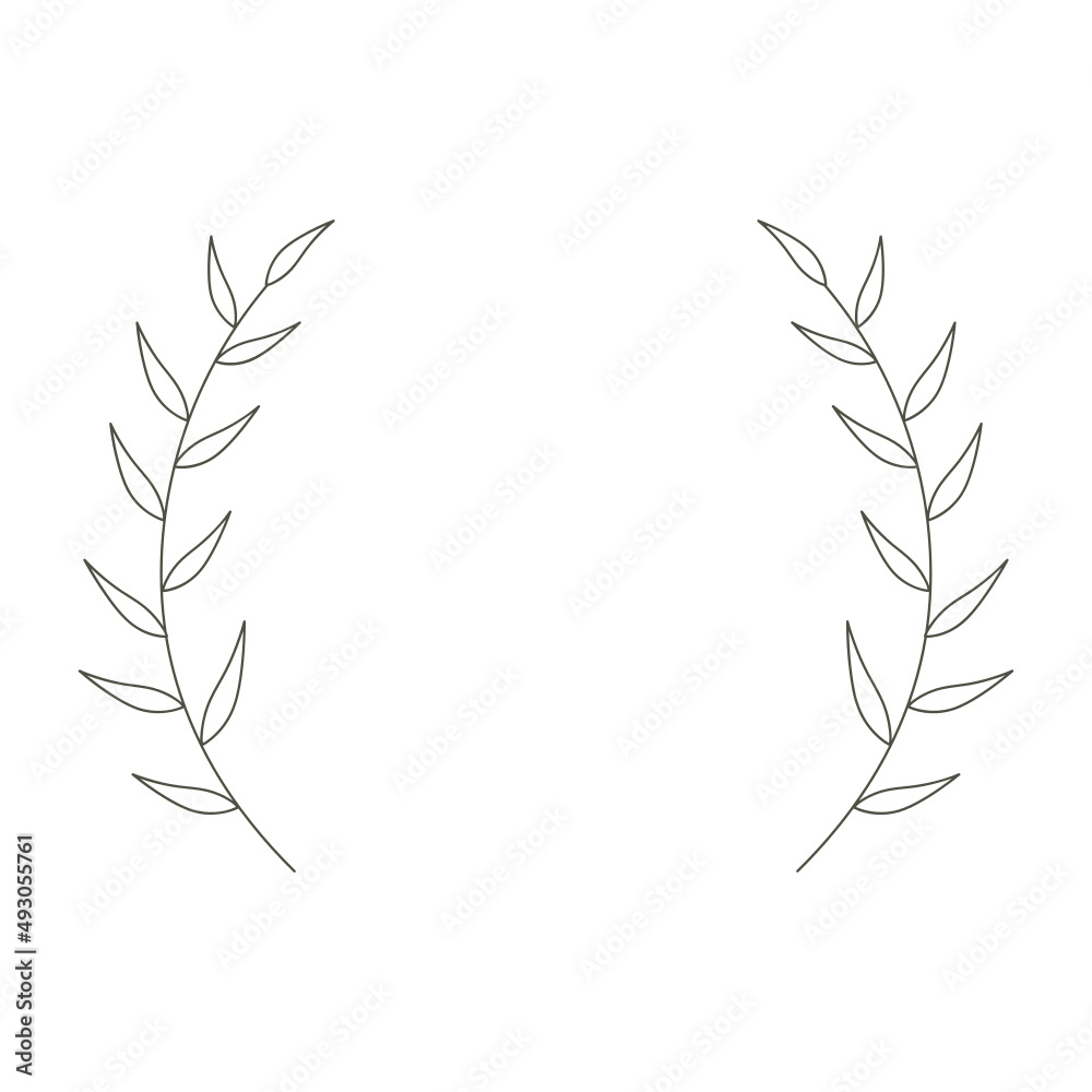 Naklejka premium leaves isolated on white