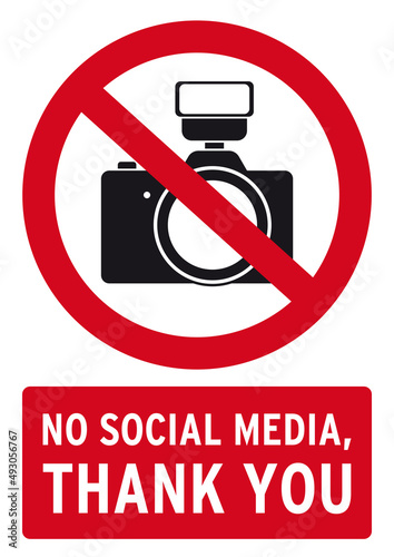 no social media poster in english language