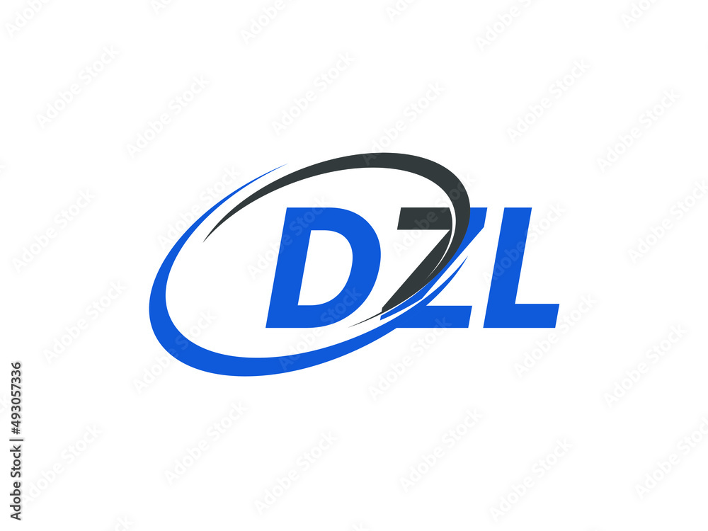 DZL letter creative modern elegant swoosh logo design DZL letter creative modern elegant swoosh logo design