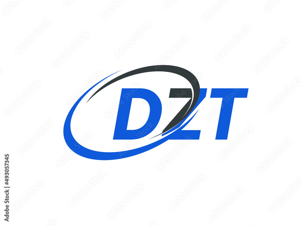 DZT letter creative modern elegant swoosh logo design DZT letter creative modern elegant swoosh logo design