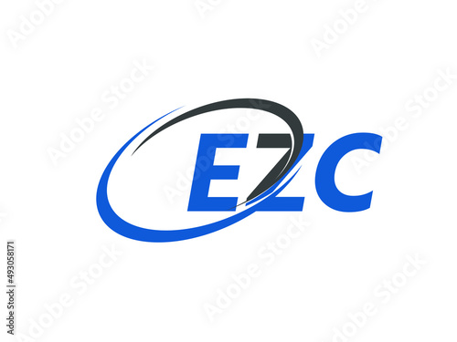 EZC letter creative modern elegant swoosh logo design