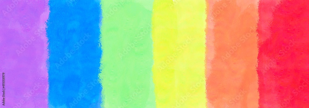 rainbow bright color background. texture stroke brush paint rainbow color