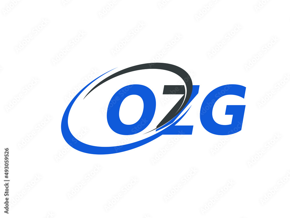 OZG letter creative modern elegant swoosh logo design OZG letter creative modern elegant swoosh logo design