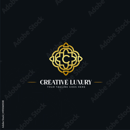 luxury creative logo c luxury logo C royalty free logo