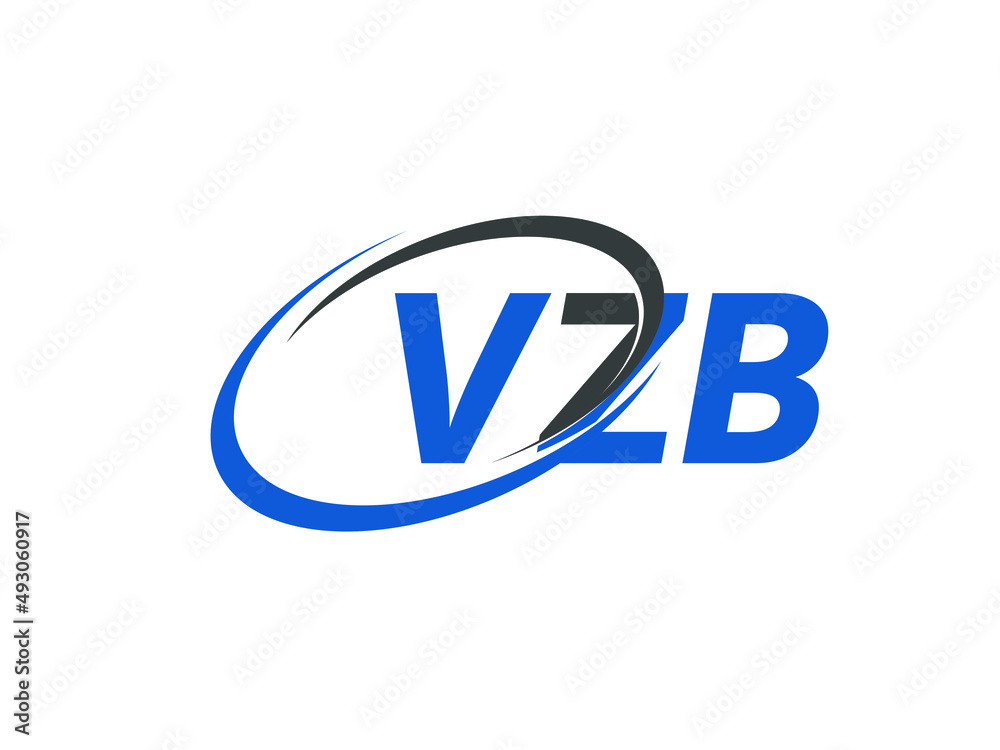 VZB letter creative modern elegant swoosh logo design VZB letter creative modern elegant swoosh logo design